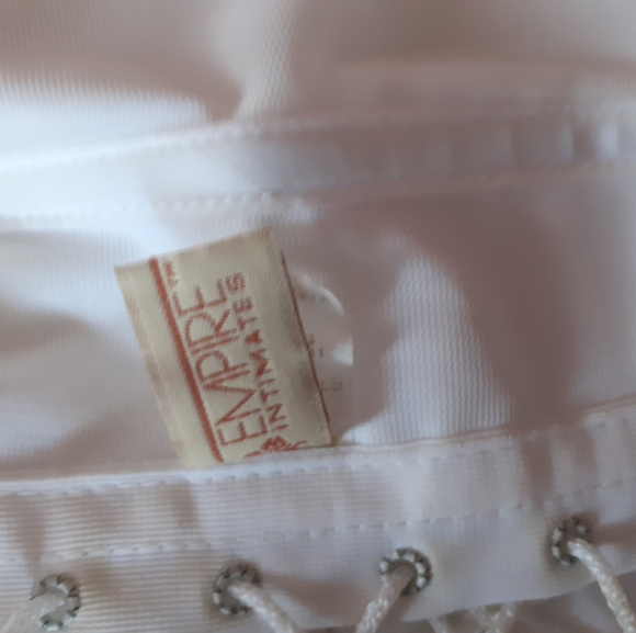 Vintage Fredericks of Hollywood White Corset by Bridal Empire Intimates - Picture 6 of 7